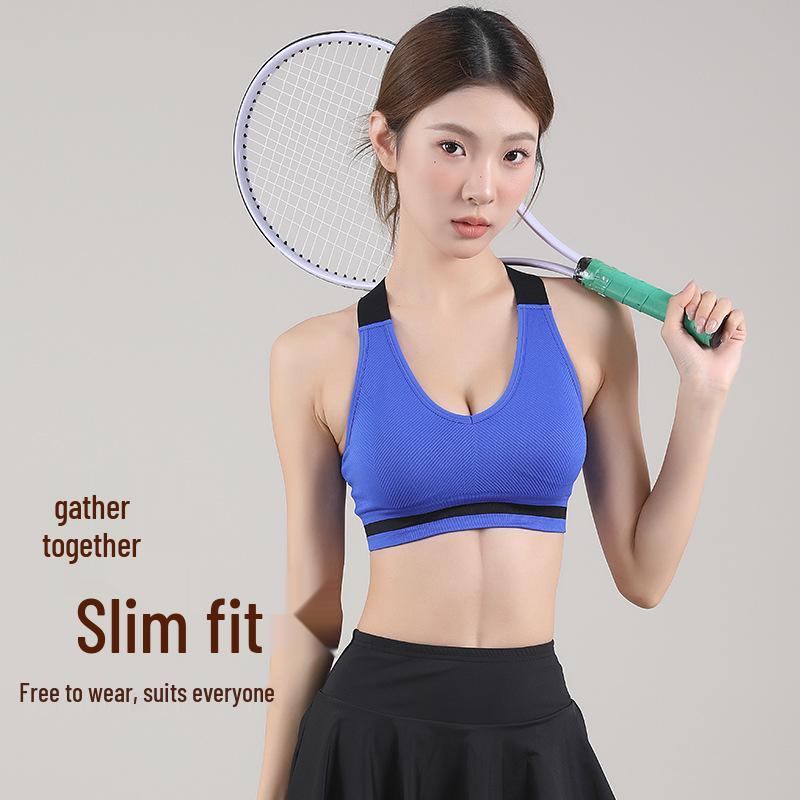 Spring & Summer Women's High-Impact Shockproof Yoga Sports Bra with Beautiful Back Design