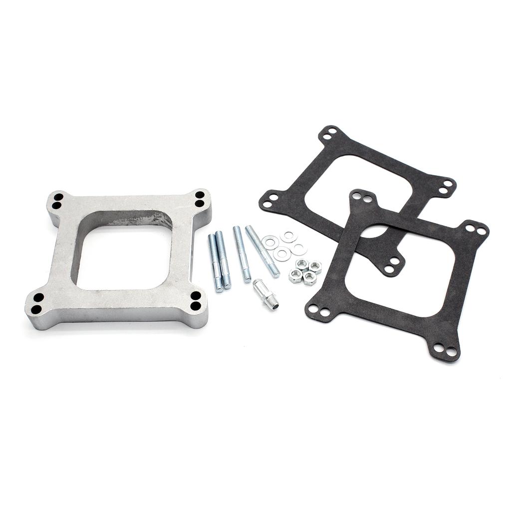 1inch Aluminum Carburetor Spacer 3/4" Open Carb Carburetor 3/8" Vacuum Tube Replacement for Not Fit Sprd Bore -