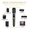 Wireless Microphone Dual Handheld Dynamic Microphone Professional Karaoke Mic for Stage Church Party School Live Speaker Meeting Show