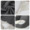 For Outdoor Garden Swings Half Wrapped Canvas Hammock Chair for Indoor Reduction Hanging Seat Leisure Swing Chair for Patio Balc