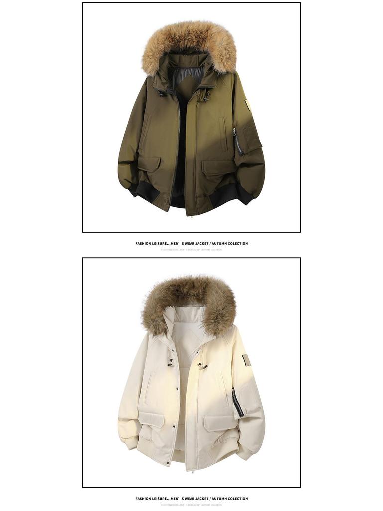 Men's Thick Winter Padded Cotton Parka Jacket