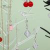 Jewelry Stand Organizer Tree Shape Design Tangle-Free Detachable Stable Base Earring Hanger Necklace Holder