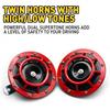 2PCS 110DB 12V Dual Tone Super Loud Air Train Horn Waterproof For Car Truck SUV