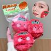 Ultra-thick Long Plush Makeup Puff Cosmetic Tool Broccoli Tomato for Natural  Finish