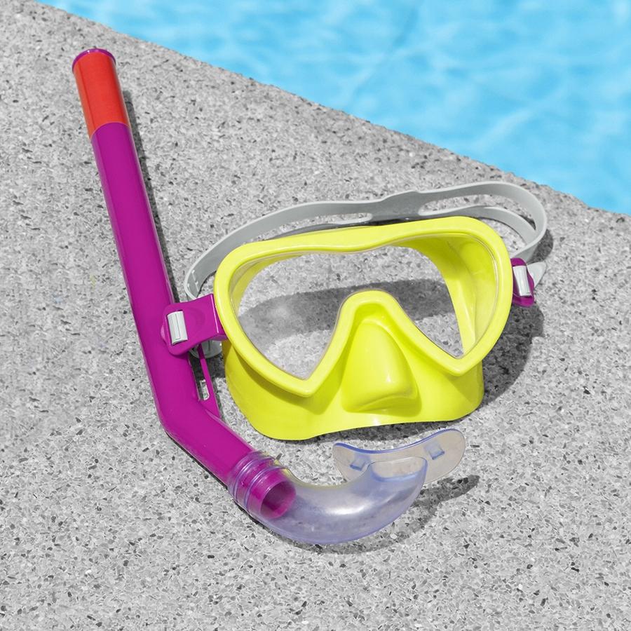 [PACZA][5] Kinder-Tauchset Maske + Schnorchel Bestway 24036 PINK K183R