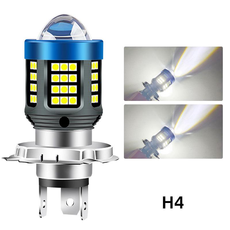 Dual-Color High-Power Motorcycle Headlight H4 H6 P15D BA20D