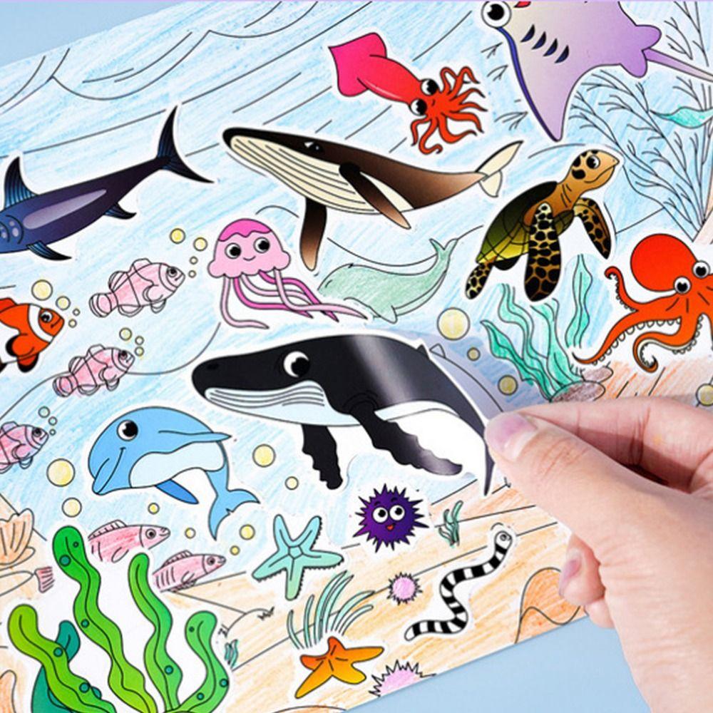 Creative Search Find Sticker Book Funny Digital Sticker Book 3D Origami Books Early Education