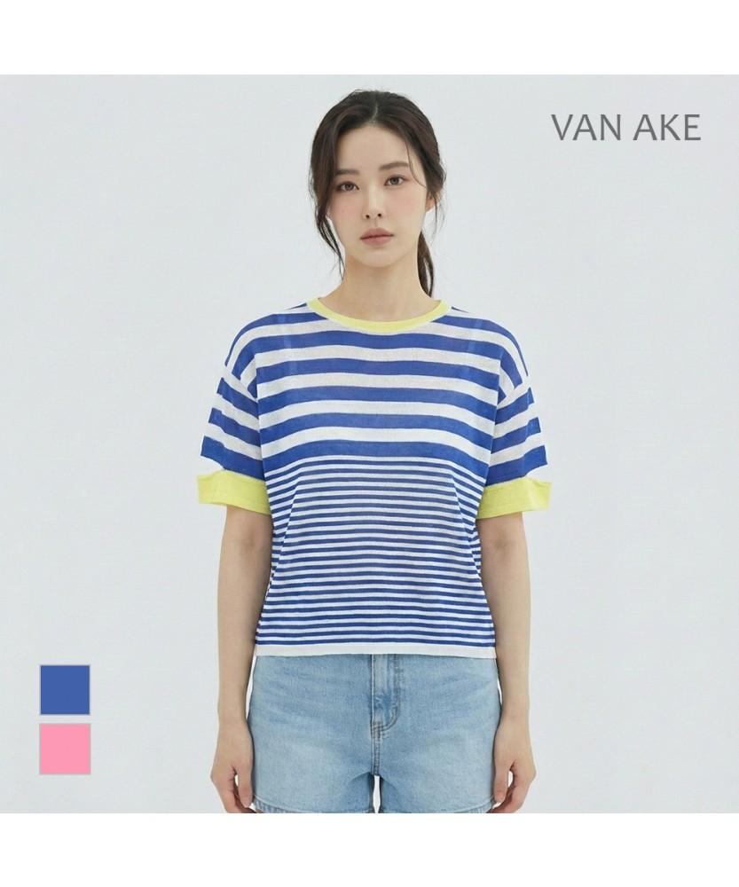 VANAKE St Pattern Short Sleeve Knit_Vb27Ktq301Z