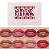 8pcs/set Nude Lip Gloss Matte Velvet Lipstick Waterproof Long-lasting Liquid Lipstick Women Moist Lip Tint