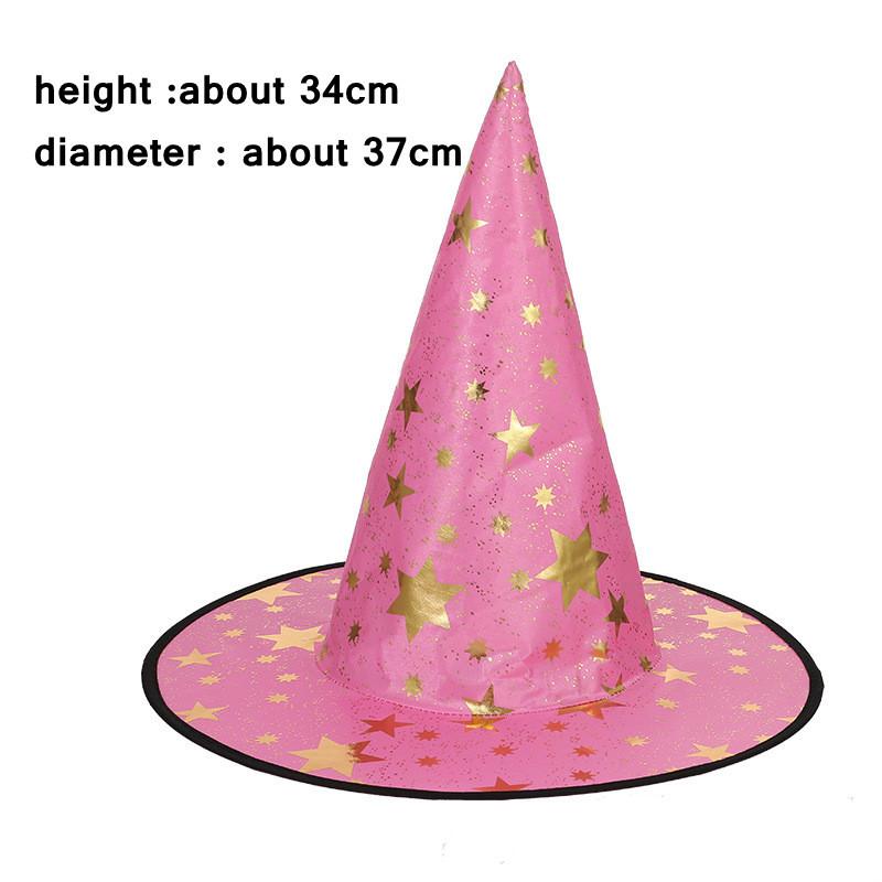 Witch Hat Adult Hats Halloween Witch Cosplay Wizard Hat Kids Halloween Black Witch Hat Girls Princess Party Supply