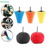 Car Polishing Cone & Ball Set – 2Pcs Drill Attachment for Wheel Hub & Interior Detailing