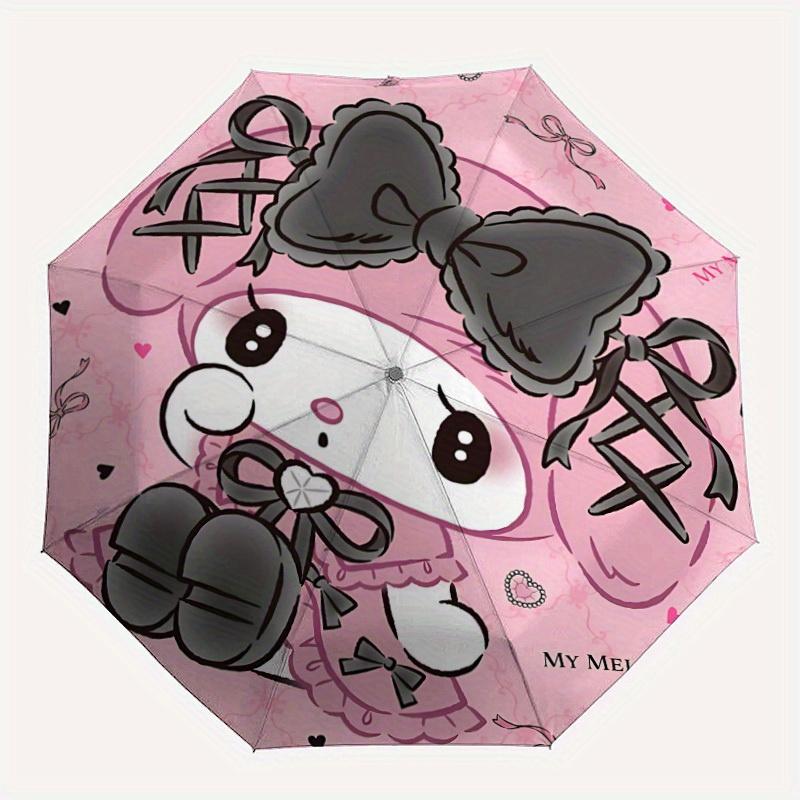 

1pc My Melody Automatic Opening/closing Umbrella, Foldable Sunshade, Perfect Gift for Friends, Durable Plastic Handle yy250808056