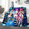 1pc Hunter X Kopo group - Themed Flannel Blanket - Suitable for Bed, Home Decor, Graduation Gifts, Easter, Back to School, ChristmasA79