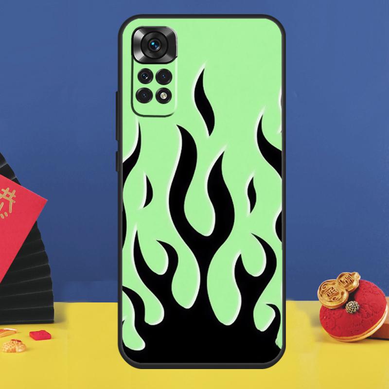 

Модный Дизайн Чехол для Телефона с Рисунком Пламени Для Xiaomi Redmi Note 15 Pro Plus 13 12 11 9 10 14 Pro 10C 12C 13C 14C 15C Чехол Redmi Note 10 4G