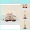Adorable Cute Plush Peanut Keychain Doll Soft Toy With Durable Lobster Clasp Design