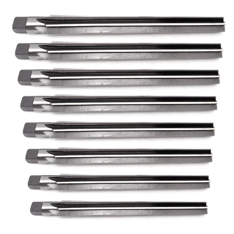 Hand Reamers Set Metric Alloy Steel Reamer Bit Shallow Cut Reamer for Metal Wood Hole Reaming Accuracy Cutting Tool