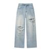 Europäische und amerikanische neue Mode Temperament Mid-Waist Flared Jeans, grenzüberschreitender Außenhandel Damenbekleidung Großhandel 5252014