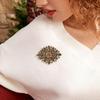 Rhinestone Bridals Brooch for Women Unisex Retro Crystal Pins Banquets Party Backpacks Gift Jewelry Accessories