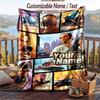 GTA Flanelldecke, Personalisierter Benutzerdefinierter Name Text, Weiche Warme Plüschdecke Als Geschenk