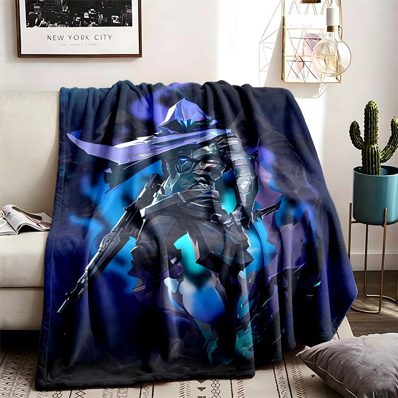 VALORANT Theme Blanket Suitable For The Sofa Camping And Travel Made Of Soft Flannel Material An Ideal Gift For Occasions Such As Birthday