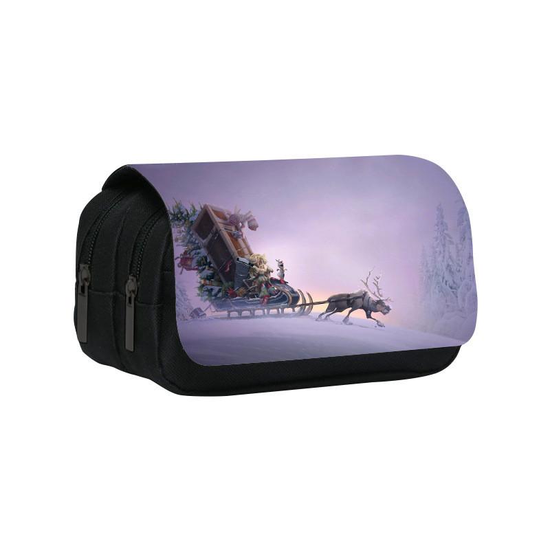 Frozen Ice Snow Queen Pencil Case With Large Capacity For School And Office Use