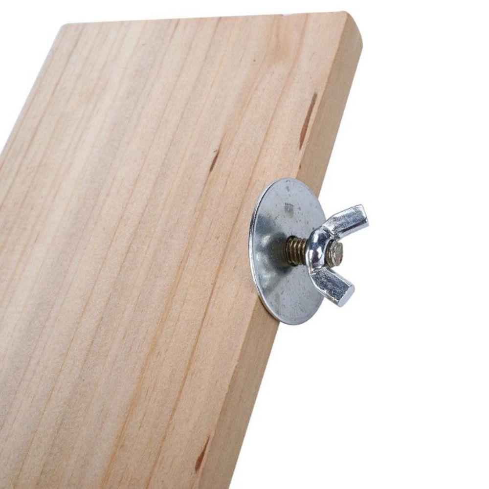 Hamster Cage Grinding Paw Parrot Rack Bird Perches Platform Wood Stand Platform Pet Supplies