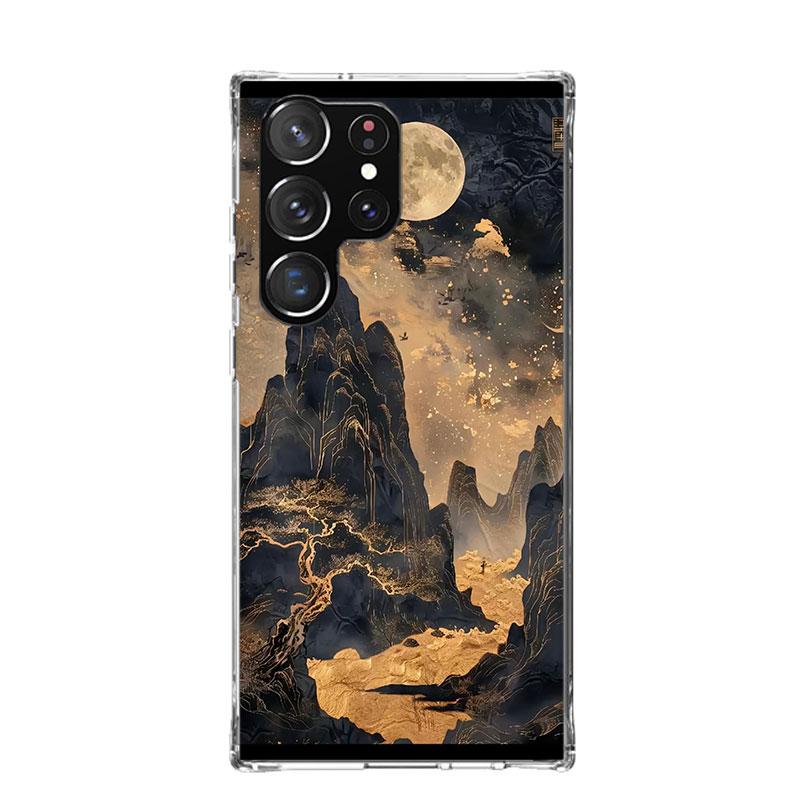Chinese Style ink Painting Art Phone Case For Samsung Galaxy S26 S25 Edge S24 S23 FE S22 Ultra S21 Plus S20 + Fundas Cover Coque