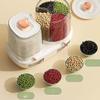 5-Grid Rotating Grid Grain Rice Dispenser Sealed Cereal Separate Bucket Dry Food Container Round Rice Storage Tank Storage Box