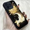 M483 JAMULAR Funny Sun Moon Face Angel Eyes Soft Phone Cases for iPhone Samsung Galaxy Xiaomi Rdemi Huawei Honor Infinix Realme OPPO Vivo All Model