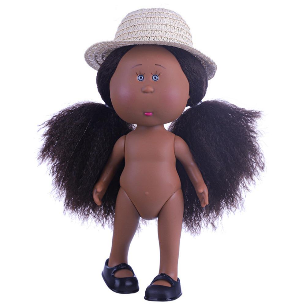Dark Skin Mia Potato Dolls Dress Up Action Figure Body 24cm Bean Eye Vinyl Doll  Doll Accessories