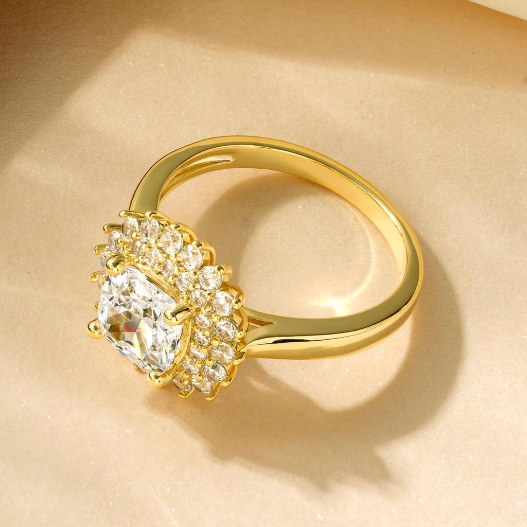 Luxuriöser Schneeflocken Zirkon Ring – Elegantes Design, Vielseitiger Stil für den Weg zur Arbeit