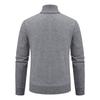 Men's Casual Cardigan Stand Collar Sweater Jacket Warm Slim Fit Sweater