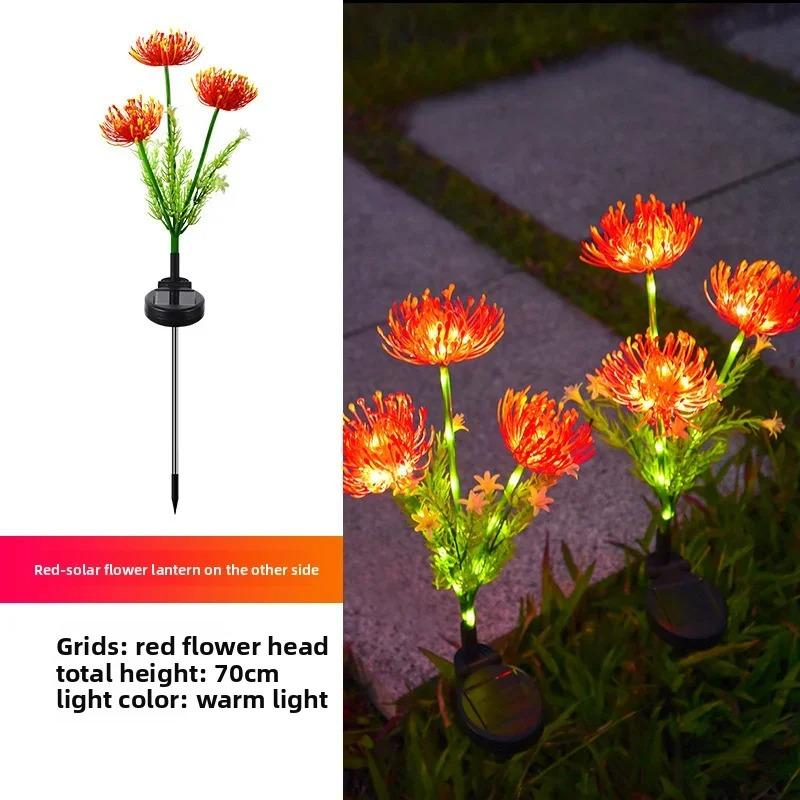 LED Solar Outdoor Garden Lights Waterproof Garland Light Garden Lawn Street Christmas Party Decora Solar Powered Flowers Lamp