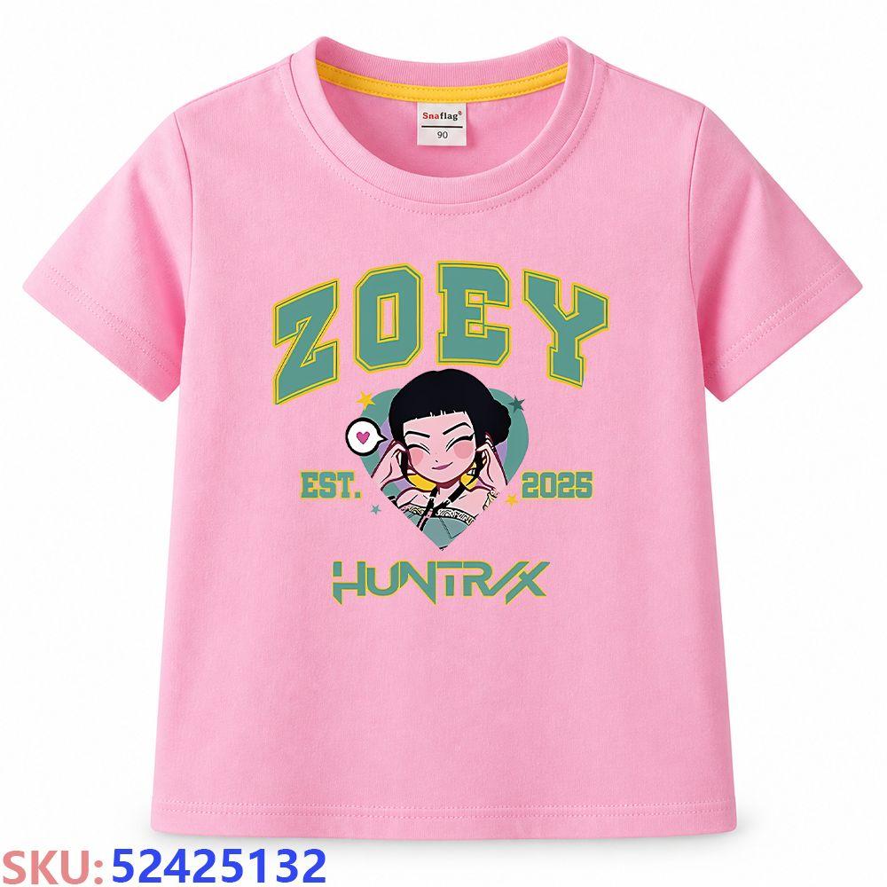 KPop Demon Hunters Children's cartoon print T-shirt