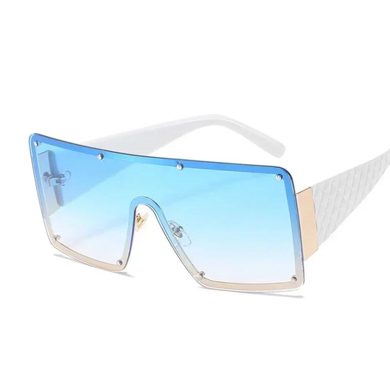Outdoor Big Frame Square Sunglasses Women Men Luxury Casual Sun Glasses Mirror Black Colors Designer Brand Fashion