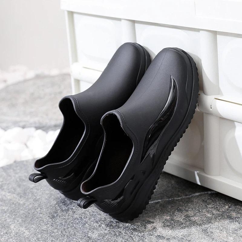 Men's Low Cut Anti Slip And Wear Resistant Work Rain Shoes
