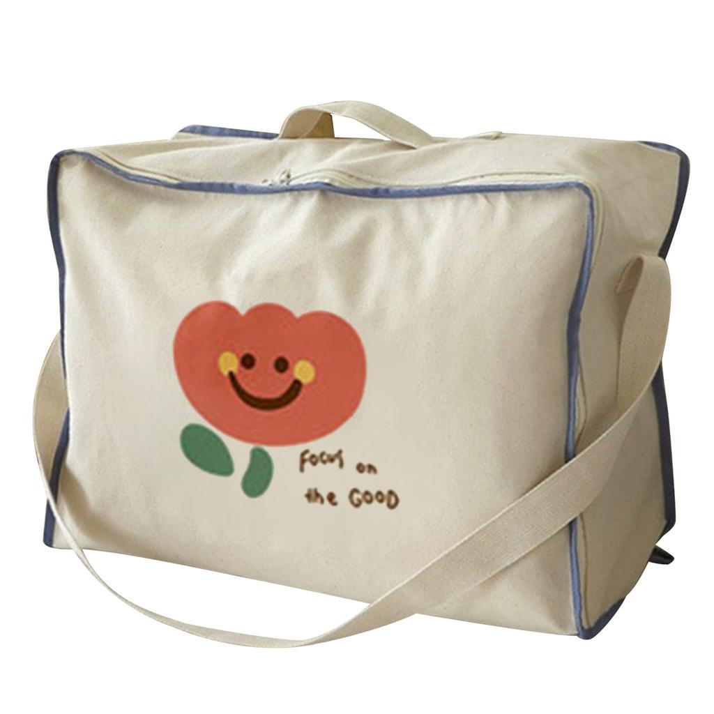Cartoon Large Capacity Cotton Quilt Bag Kindergarten Cotton Quilt Storage Bag Pattern Cotton Storage Pouch for Nursery