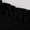 Women's Casual Color Ruffled Round Neck Loose Long-sleeved Woolen Top