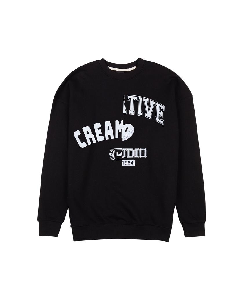 CREAM SODA LAB 1984 Creative Sweatshirt Black