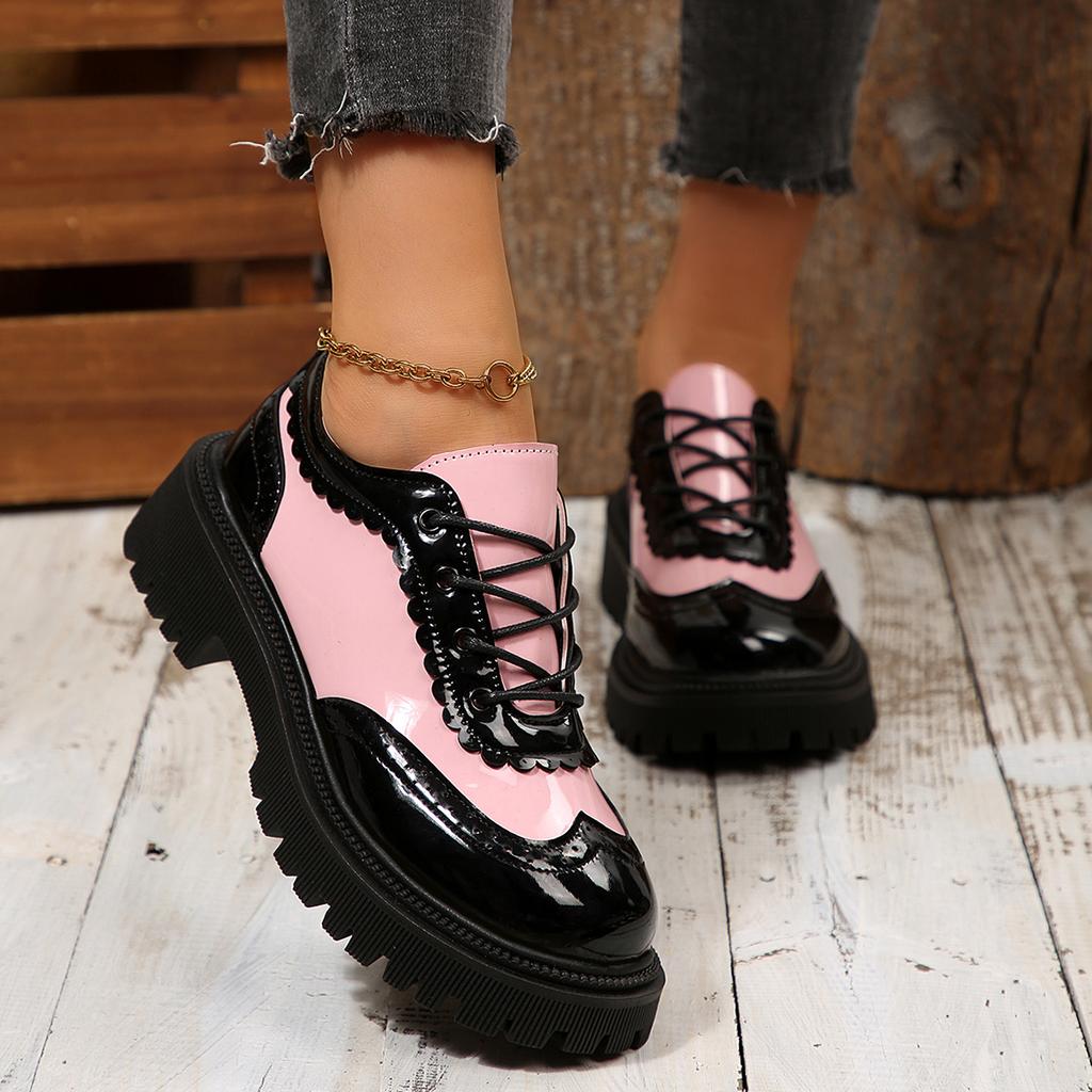 British Style Women Loafers Cross Tied Mixed Color Round Toe Shoes Women Casual Comfortable Sneakers Women Zapatos De Mujer