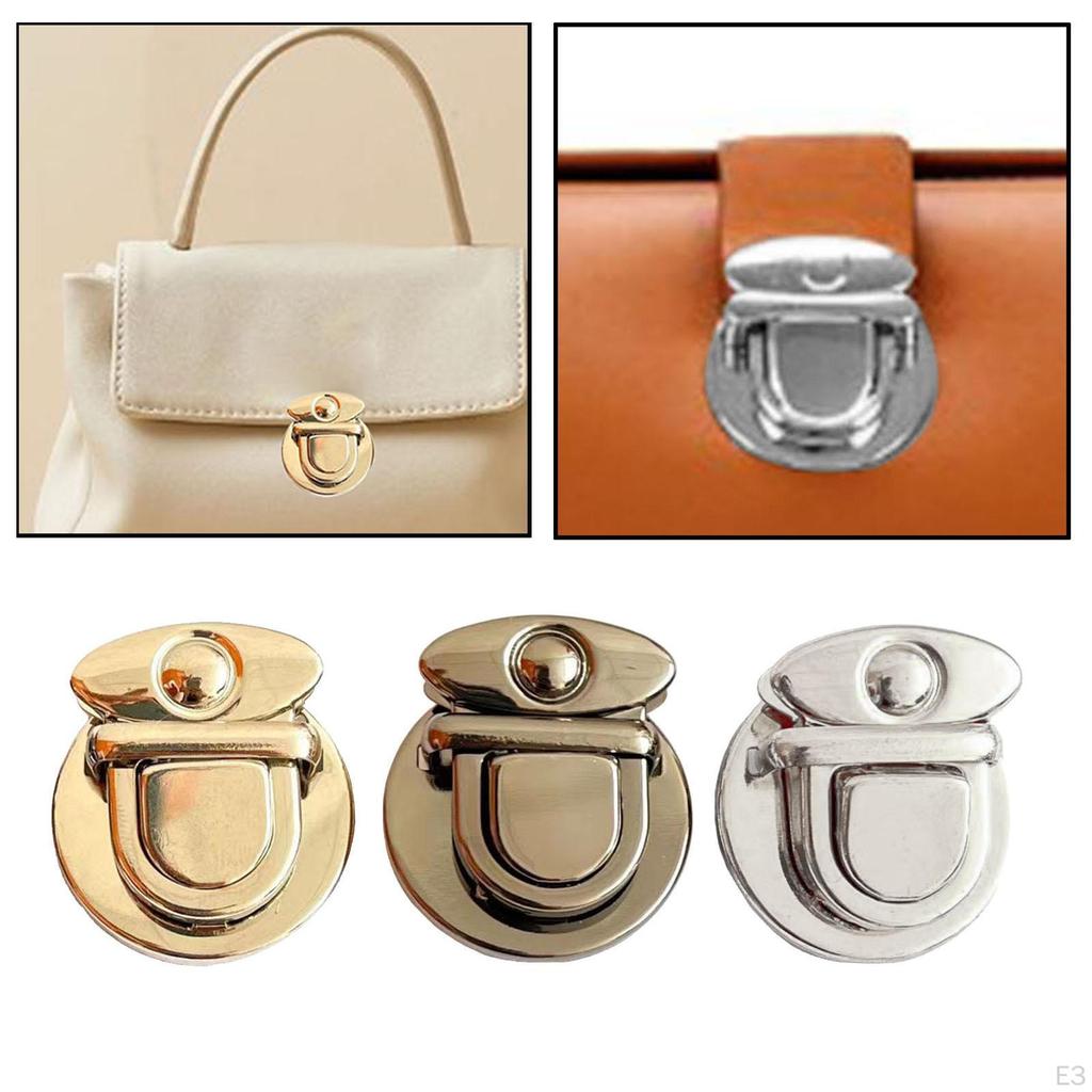 5 Pack Tuck Lock Clasp for Handbag and Wallet Crafting