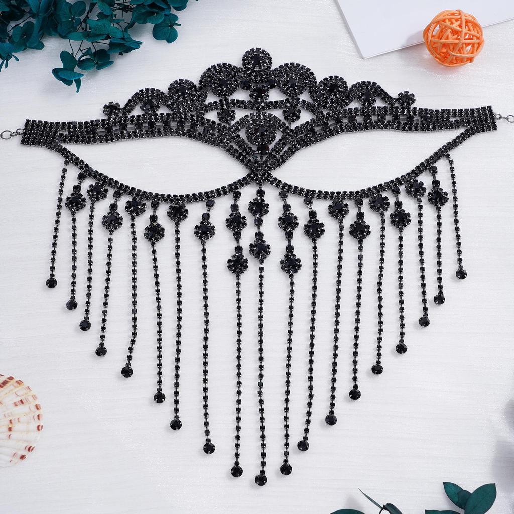 Luxurious European & American Style Fringe Face Mask for Sexy & Fashionable Party and Cartoon Decor