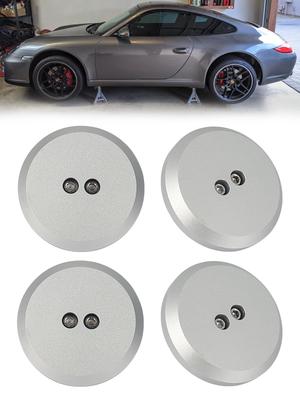 Adaptador de Macaco Largoods Compatível com Almofada de Fixação Porsche Almofada de Macaco Chão de Alumínio Anodizado