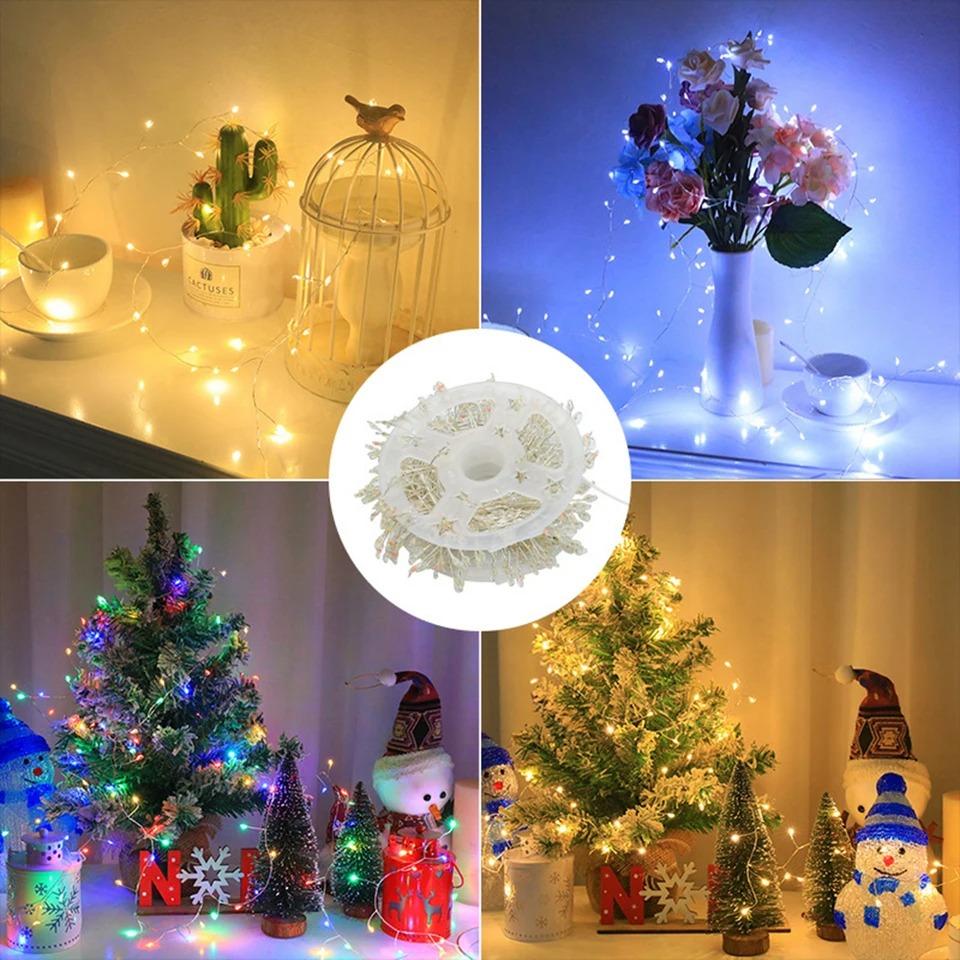 3M USB LED String Lights Copper Silver Wire Garland Light Waterproof LED Fairy Lights For Christmas Wedding Party Decoration