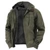 3D Mehrfarbig Digitaldruck Kapuzenpullover mit Braunem Futter - Baumwolljacke für Europa und Amerika