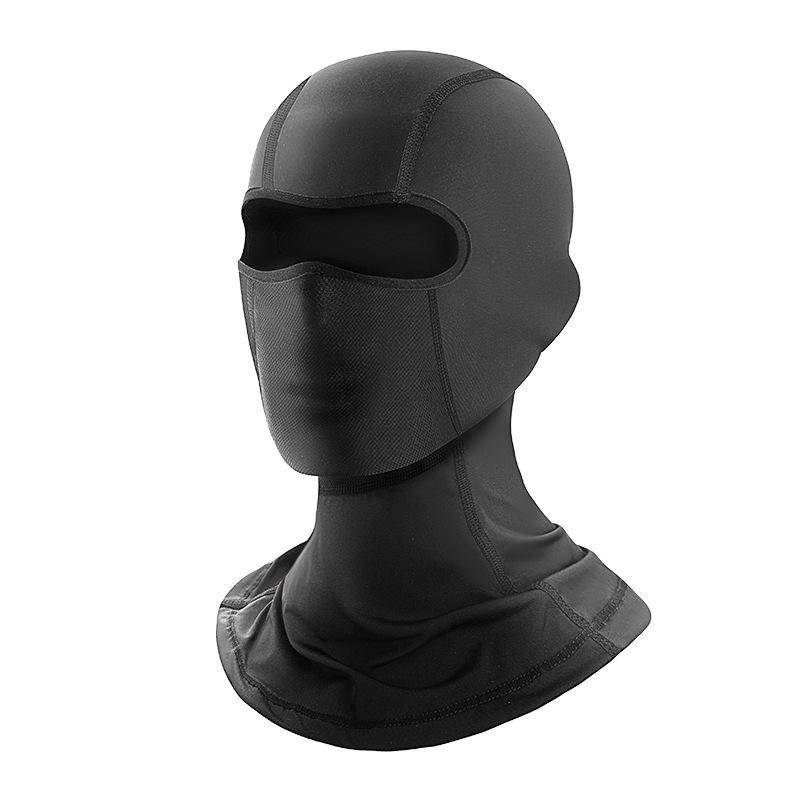 Silicone Non-slip Cycling Helmet Liner & Sun Protection Ice Silk Face Mask