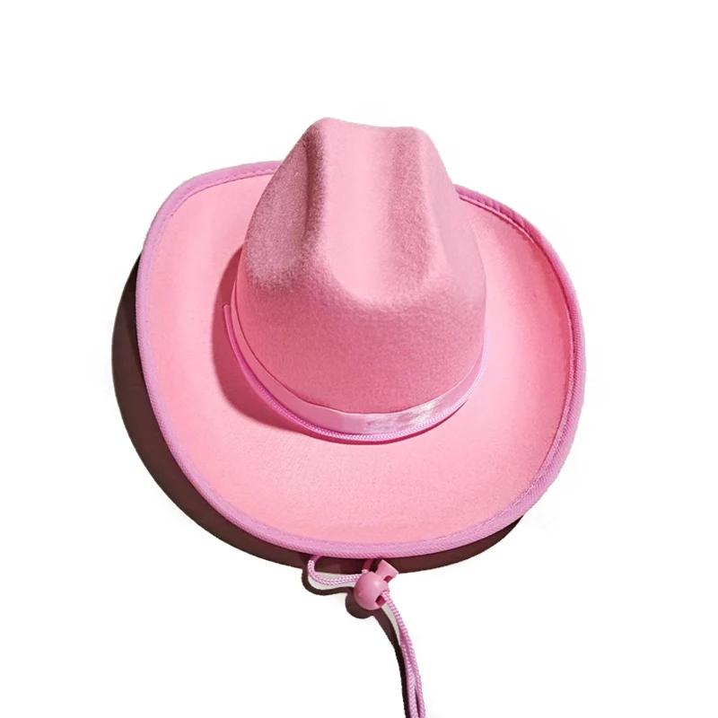

Children S Hat Kids Girls Young Boys Cowboy Hats Wide Brim Western Cowgirl Hat With Adjustable Strap Costume Accessories
