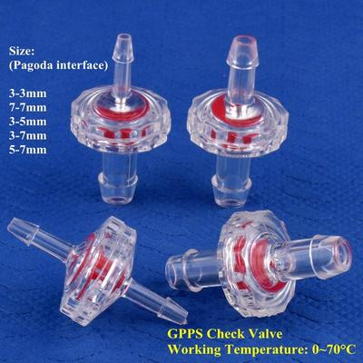 10 Piezas/Lote Válvula de Retención Transparente GPPS Válvula Unidireccional Bomba de Aire para Acuario Manguera de Riego para Jardín Válvula Antirretorno Junta Pagoda
