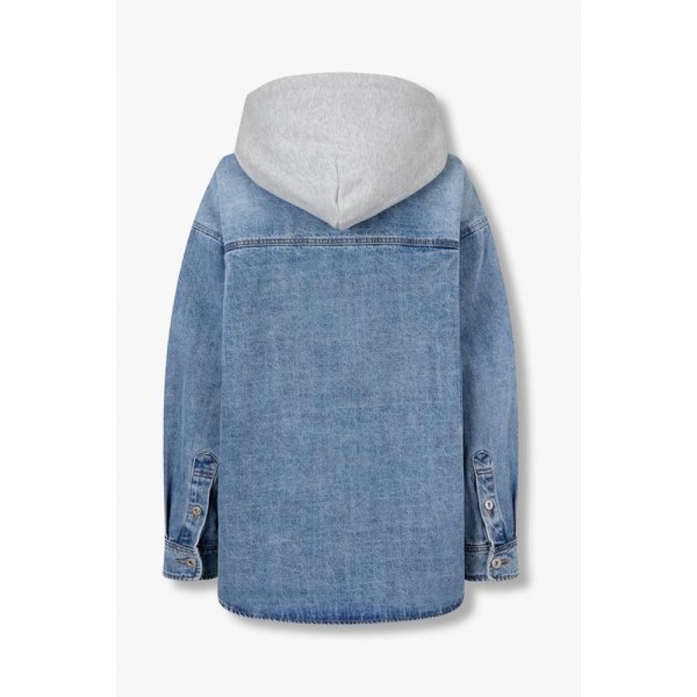 STUDIO TOMBOY Hood Denim Shacket 9175313972