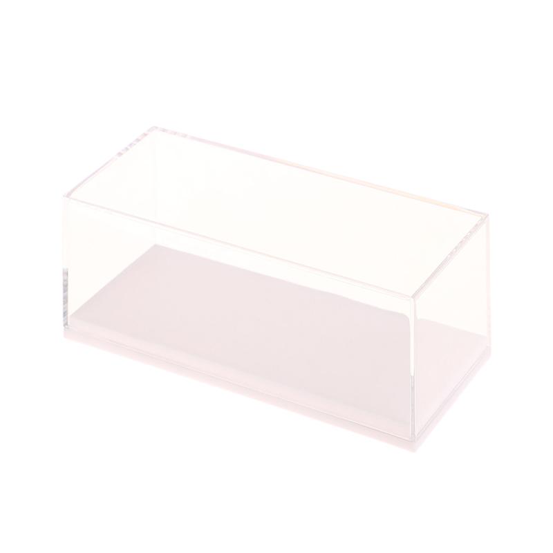 1:64 Skala Bilmodell Utstillingsboks Gjennomsiktig Akryl Støvtett Kasse Hardt Omslag Samleobjekt Miniatyrfigur Leketøy Beskyttelse